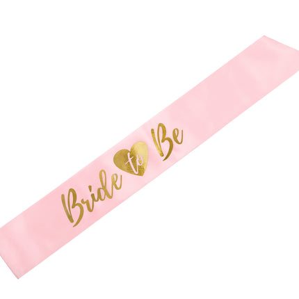 Ceinture Bride To Be rose clair 75cm