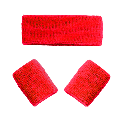 Bandeaux de sudation rouges 3pcs