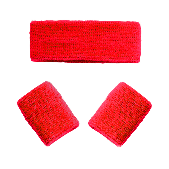 Bandeaux de sudation rouges 3pcs