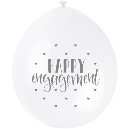 Ballons de fiançailles Happy Engagement 28cm 10pcs