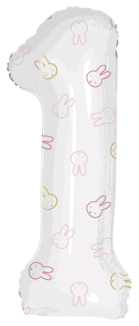 Ballon de baudruche Figure 1 Miffy Rose Vide 1.06m