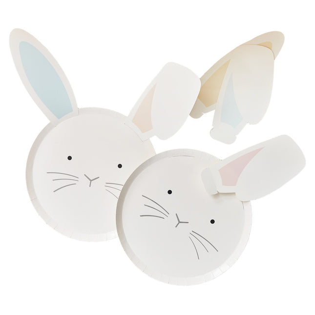 Assiettes de Pâques Lapin 25cm 8pcs