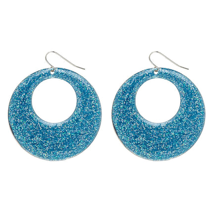 Boucles d'oreilles bleues