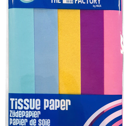 Papier crépon Couleurs Set 50cm 2.5m 5pcs