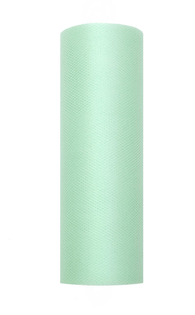 Rouleau de tulle vert menthe 15cm 9m