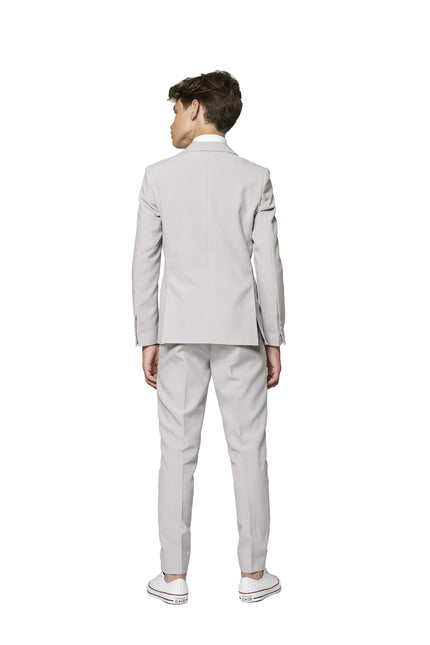 Costume gris Garçon Ado OppoSuits