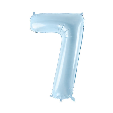 7 Year Figure Balloon Light Blue Empty 72cm