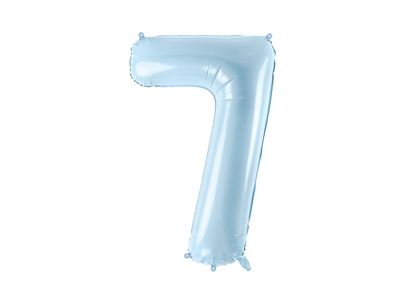 7 Year Figure Balloon Light Blue Empty 72cm