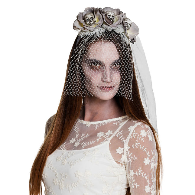 Halloween Hairband Zombie Veil 58cm