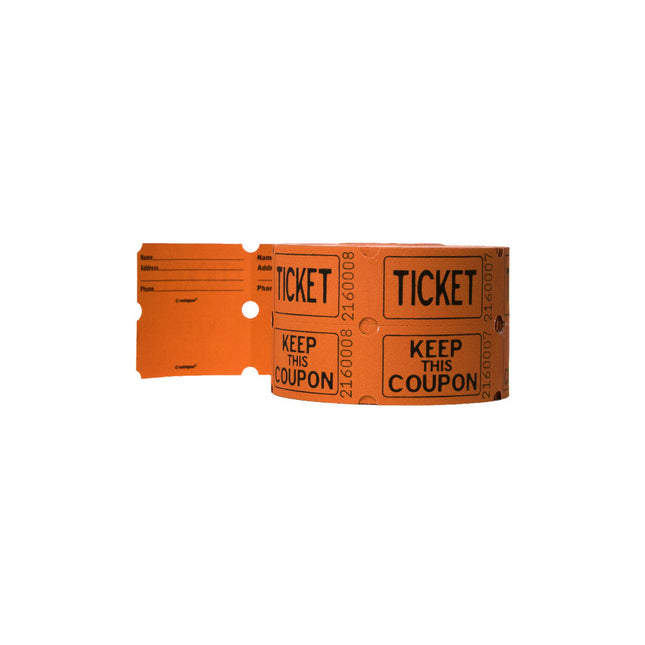 Rouleau de tickets doubles 5.1cm 500pcs