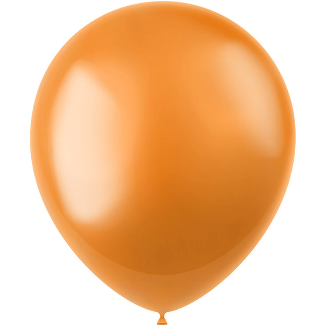 Ballons de baudruche orange Metallic Marigold Orange 33cm 10pcs