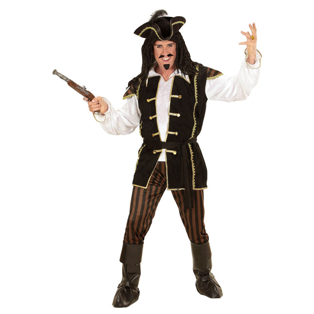 Costume de pirate Noir Or Hommes