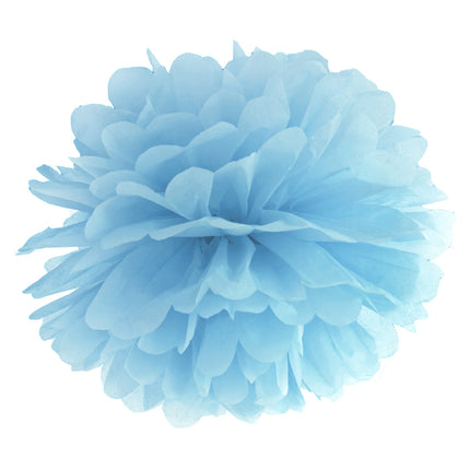 Pompon Bleu clair 35cm