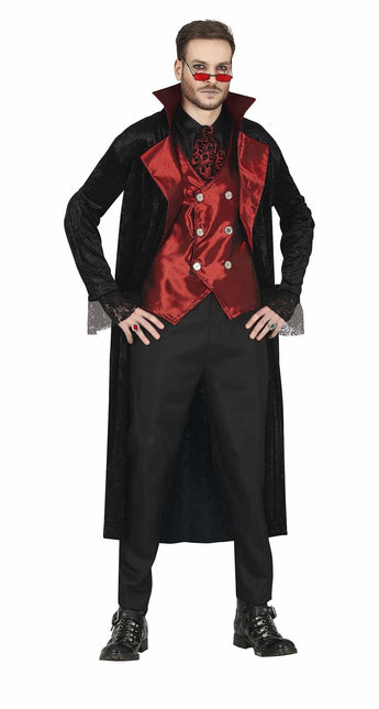 Costume d'Halloween Vampire Homme Rouge