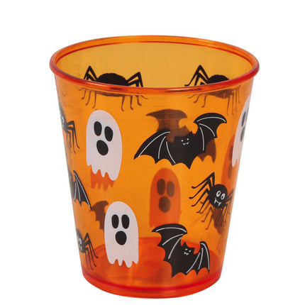 Verre Halloween Orange 10cm