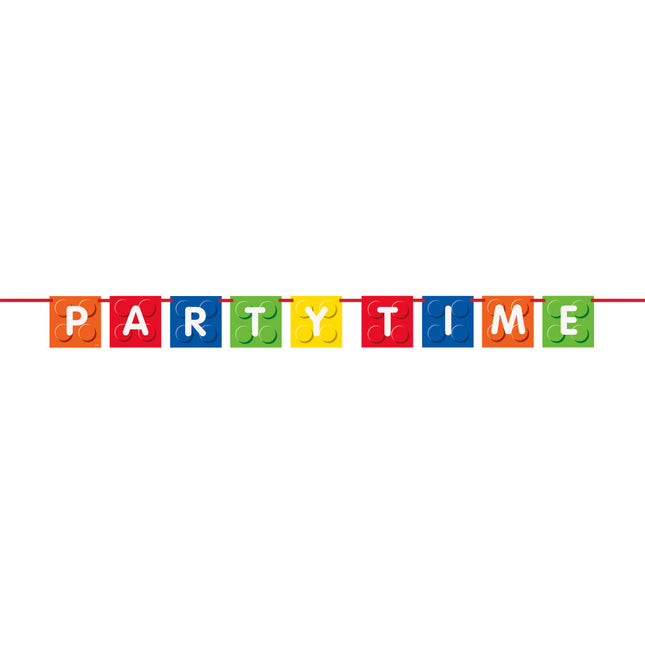 Guirlande de lettres Lego Party Time 1.83m