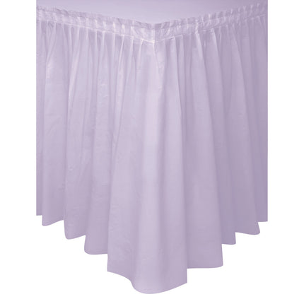 Jupe de table lilas 4.26m