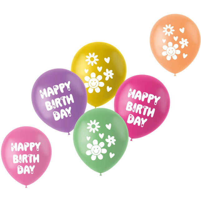 Ballons d'anniversaire vides 33cm 6pcs