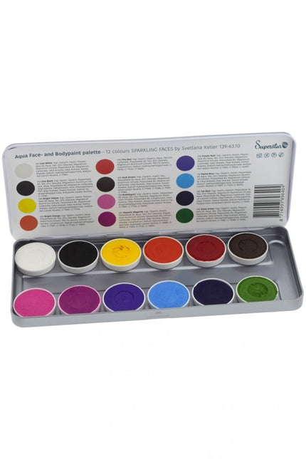 Palette de schmink colorés 12pcs