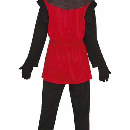 Costume de chevalier garçon rouge