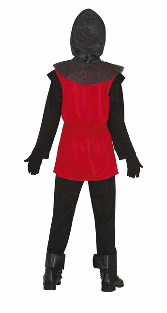 Costume de chevalier garçon rouge