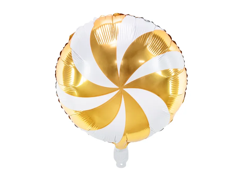 Ballon à l'hélium Candy Gold White Empty 35cm