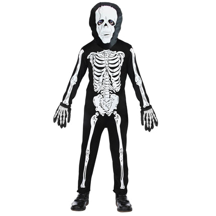 Combinaison d'Halloween Noir Enfant Squelette