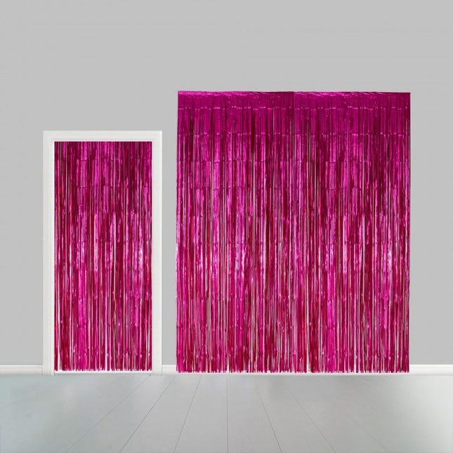 Film de rideau de porte fuchsia 2.4m