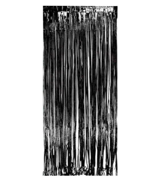 Film de rideau de porte noir 2.4m