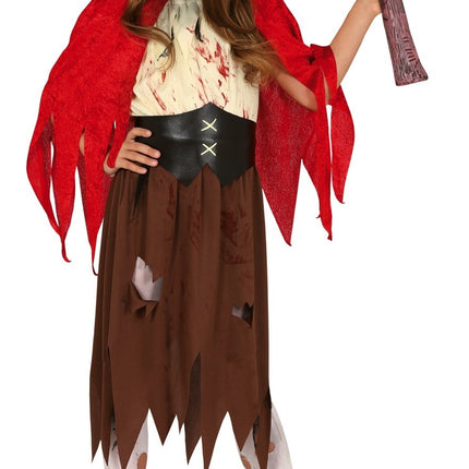 Costume de petit chaperon rouge fille