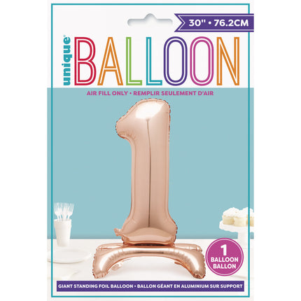 Ballon de baudruche Figure 1 Rose Gold Standard 76cm