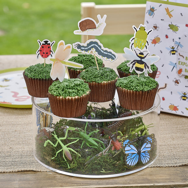 Garnitures de cupcake animaux de la forêt 12pcs