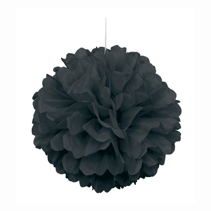 Pompon noir 40cm