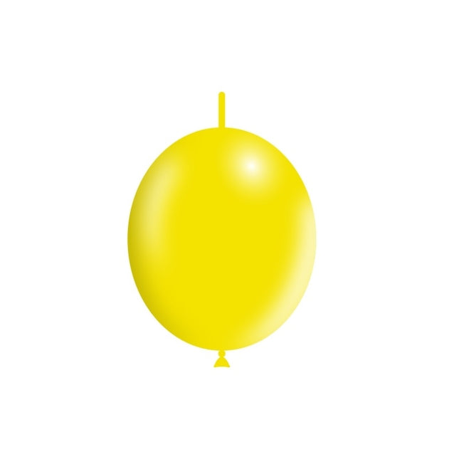 Ballon bouton jaune clair 30cm 50pcs