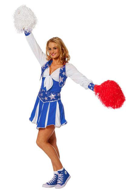 Combinaison de pom-pom girl Bleu Dames