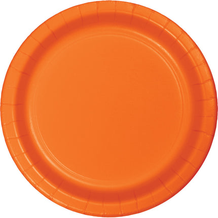 Assiettes orange 23cm 24pcs