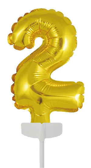 Décor de gâteau doré 8 ans Ballon de baudruche 12.5cm