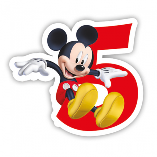 Bougie Mickey Mouse 5 ans