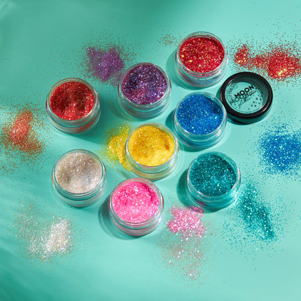 Moon Glitter paillettes irisées Shakers blanc 5g