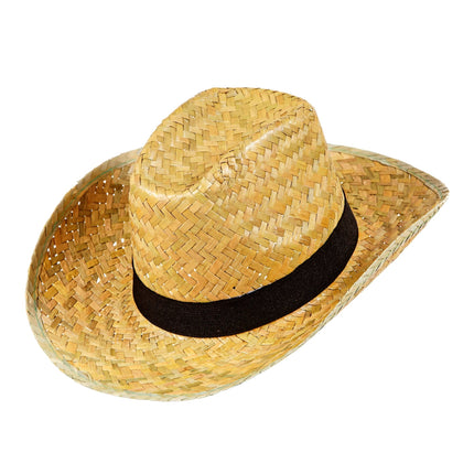 Chapeau beige en paille