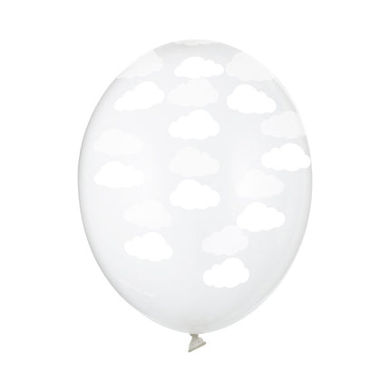 Ballons transparents Nuages blancs