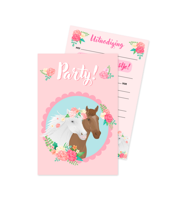 Invitations pour les chevaux 6pcs