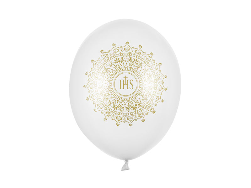 Ballons de Communion Métallique 30cm 6pcs