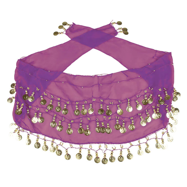 Set d'accessoires Purple Belly Dancer 4 pièces