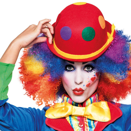 Perruque colorée Afro Clown