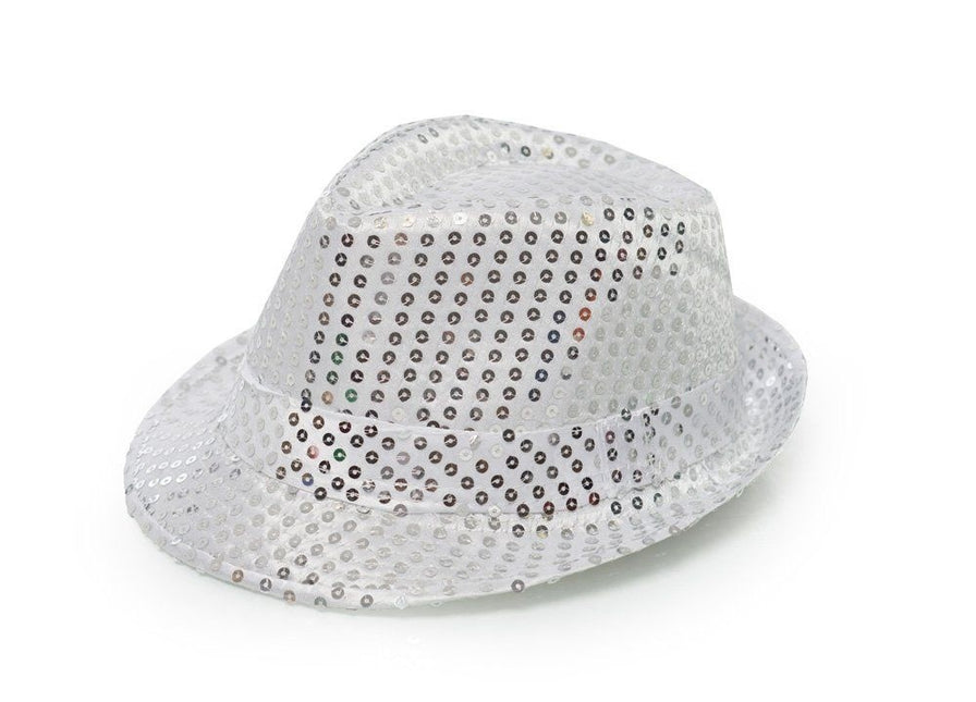 Chapeau à paillettes Argent