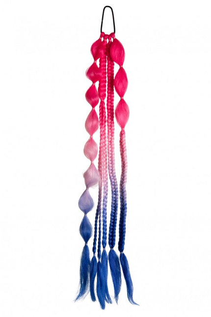 Extension de cheveux Festival Red/Soft Pink/Blue