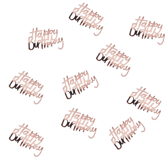 Confetti d'anniversaire en or rose 14g