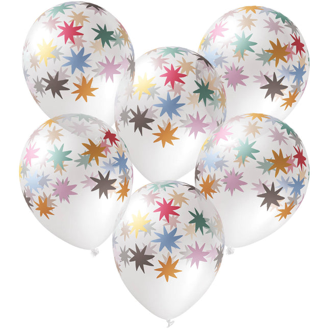 Ballon étoile 33cm 6pcs