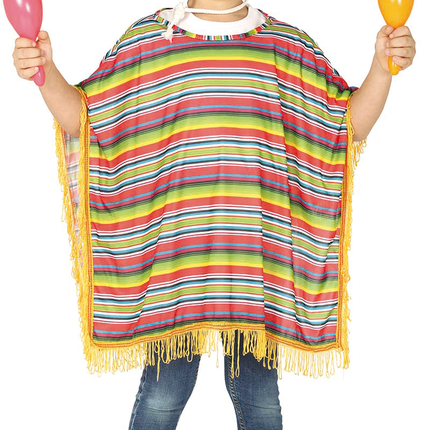 Poncho mexicain Enfant 7/9 ans